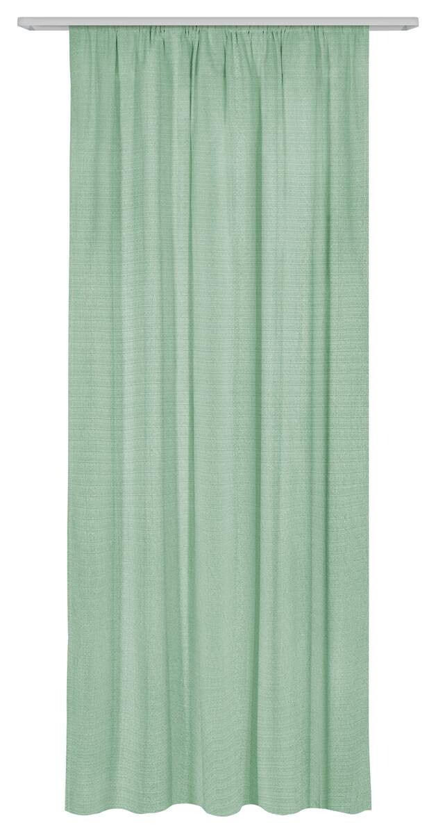 Dekovorhang Leo salbei 100% Polyester B/L: ca. 135x245 cm