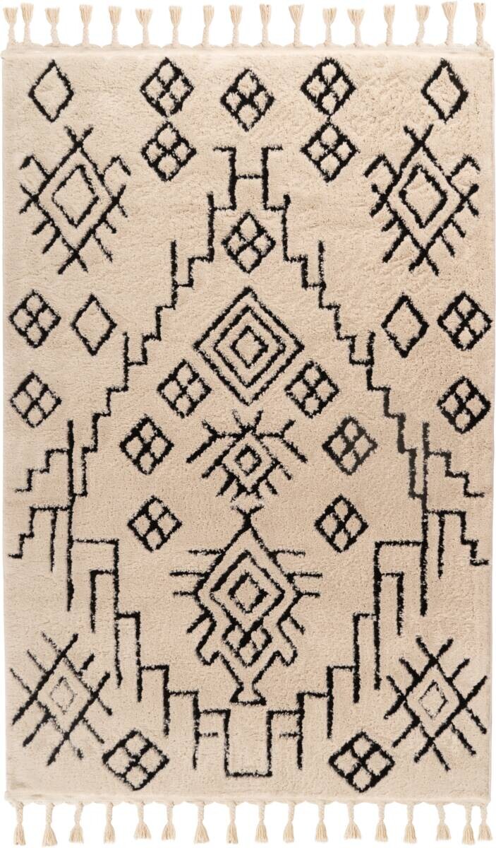 Kayoom Kurzflorteppich Loris 525 weiß B/H/L: ca. 160x2,2x230 cm