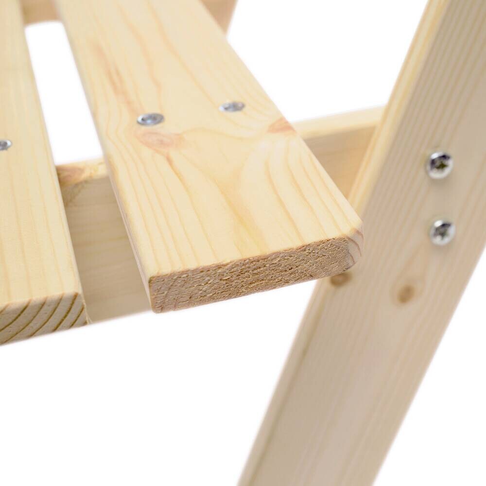 Timbela Kindersitzgarnitur M012 natur Holz B/H/L: ca. 60x50x81 cm