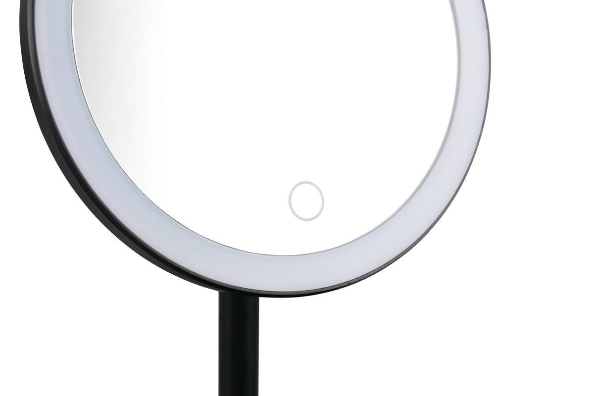 LED-Spiegel Liara schwarz B/H/L: ca. 28,5x18x18 cm