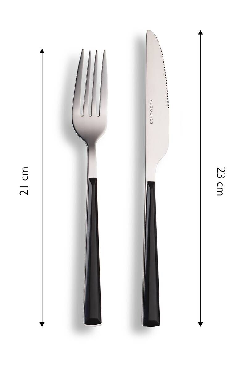 ECHTWERK Besteckset Basic schwarz Edelstahl 16 tlg.