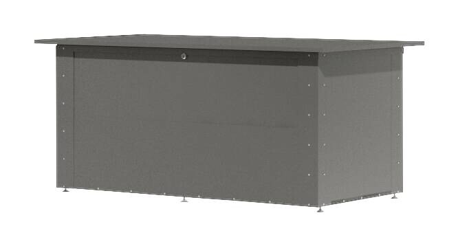 Karibu Metallbox Kailua 2 grau Metall B/H/T: ca. 160x71x79 cm