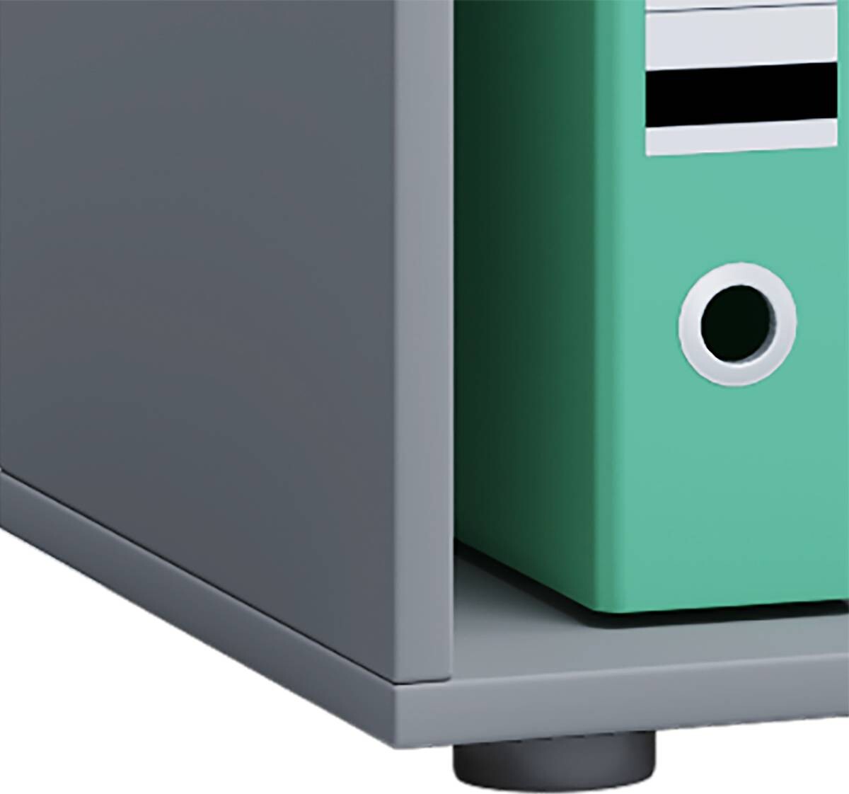 Regal Lona L ohne Türen grau B/H/T: ca. 70x74x37 cm