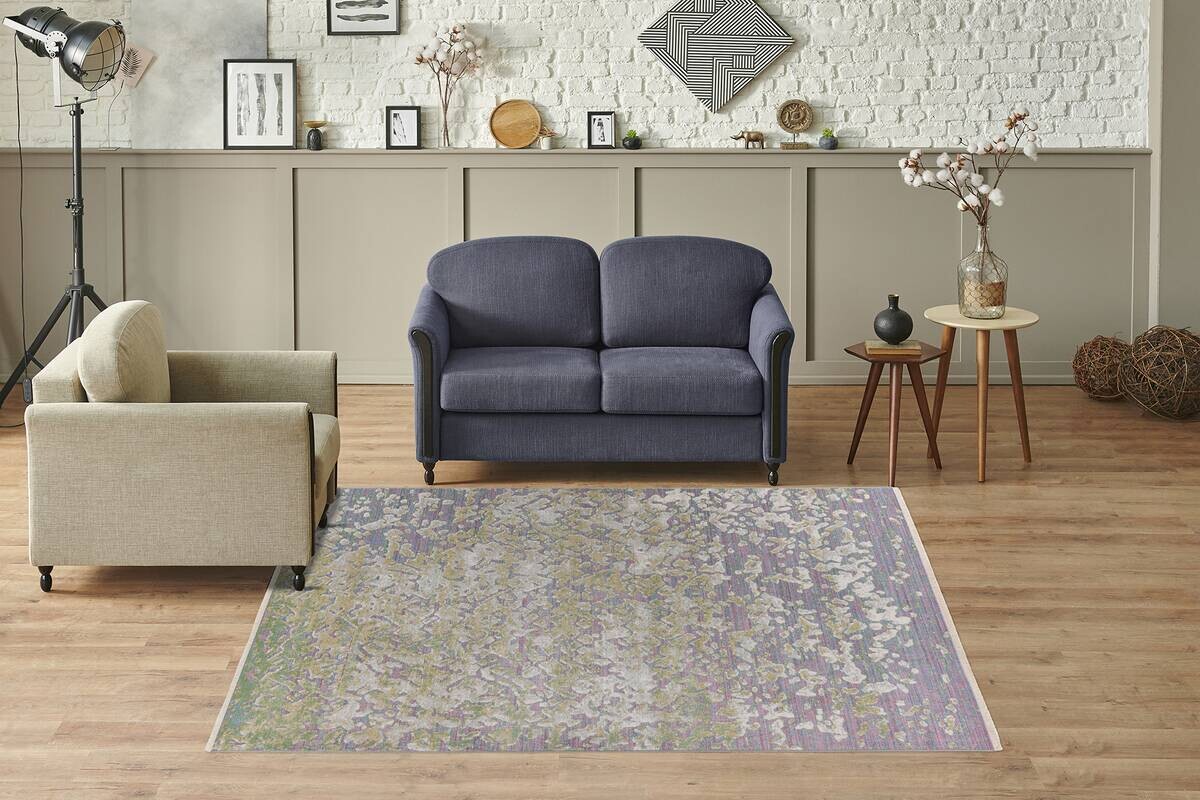 Kayoom Kurzflorteppich Milan 325 grün B/H/L: ca. 120x0,5x170 cm