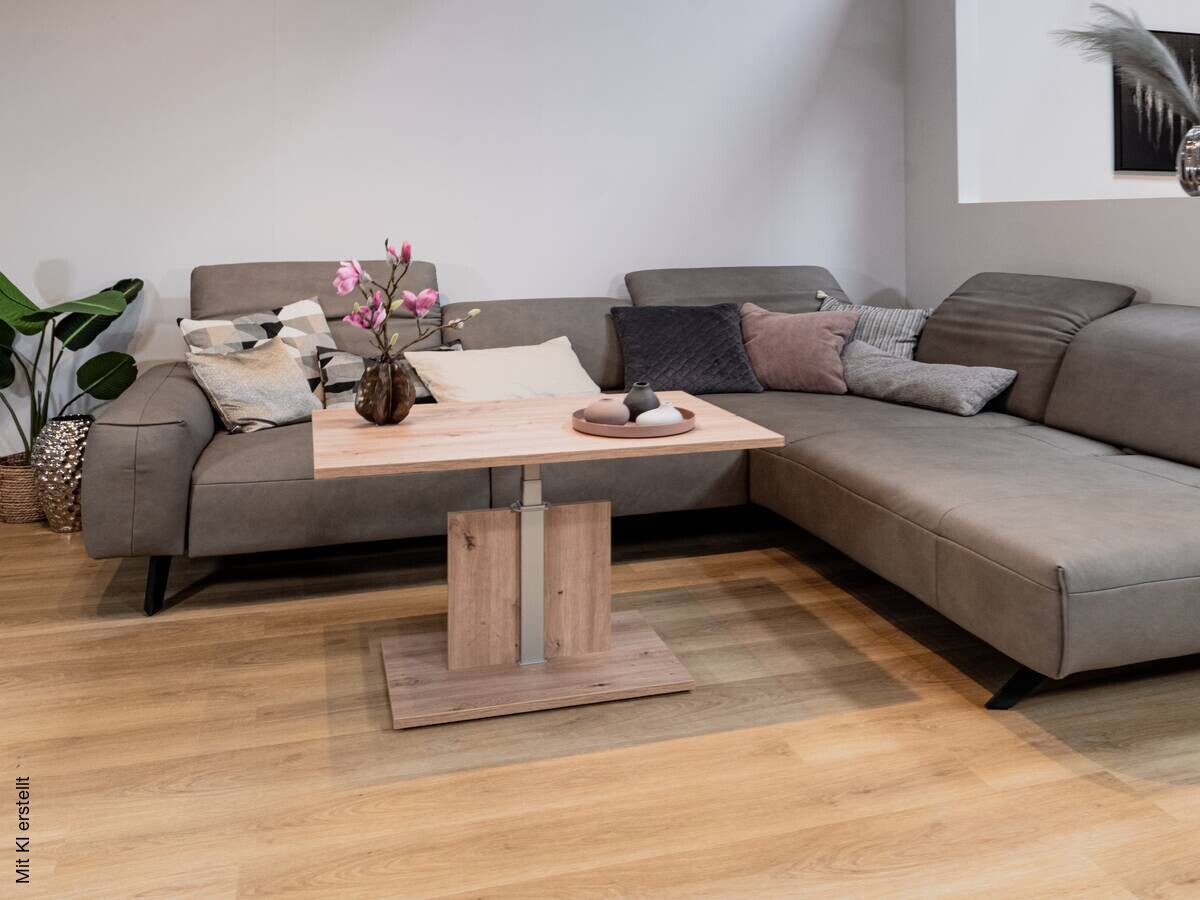 Couchtisch Alena Eiche B/H/T: ca. 60x46x90 cm
