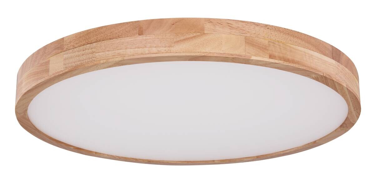 GLOBO Deckenleuchte Rainer braun Holz Metall H/D: ca. 11x60 cm 1 Brennstellen