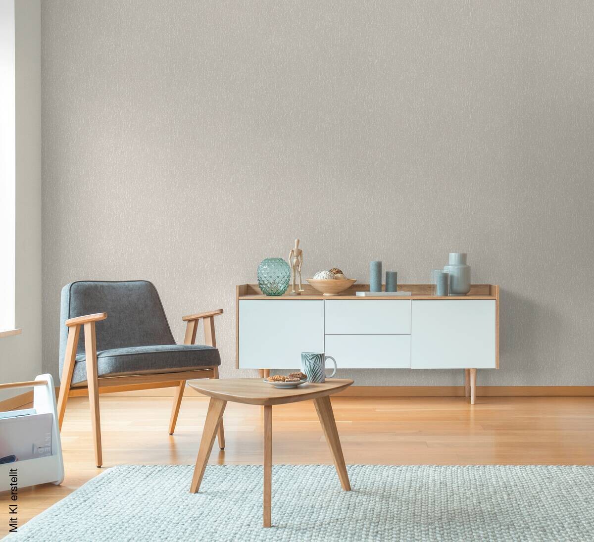 A.S.Creation Vliestapete grau creme B/H/D: ca. 53x1005x9,3 cm
