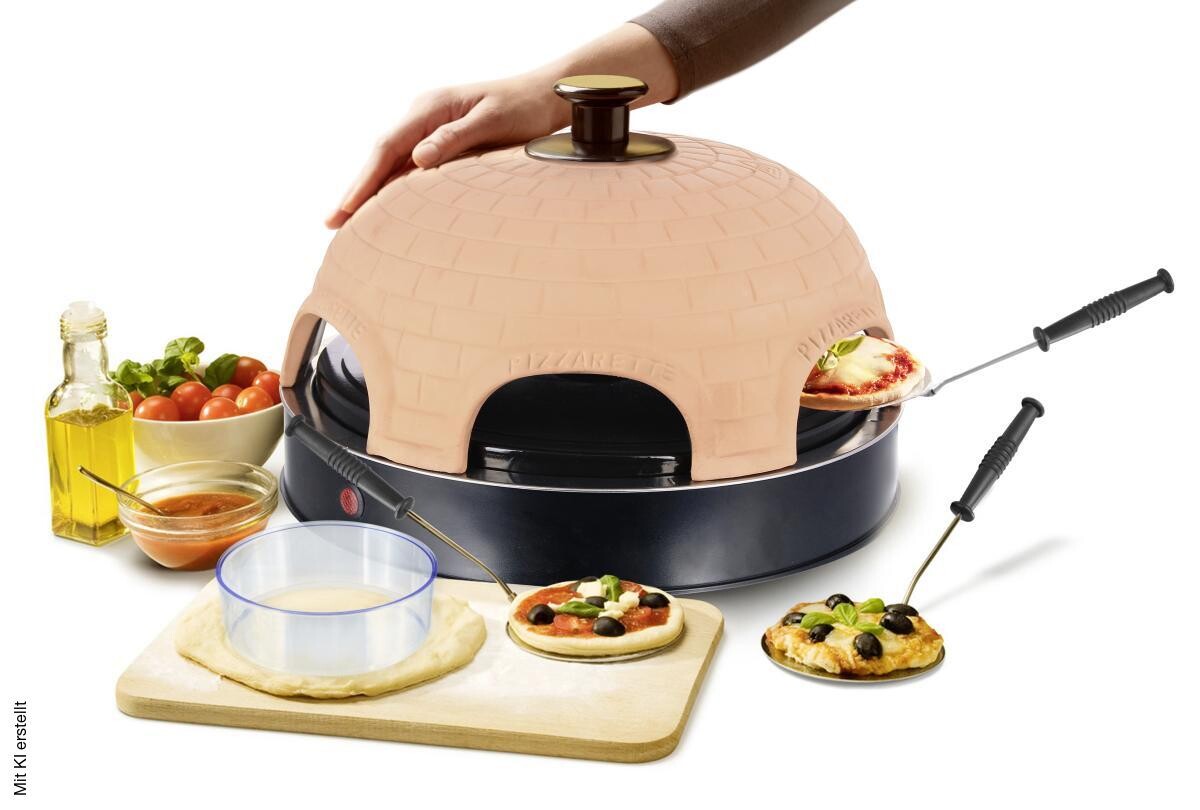 Emerio Pizzarette PO-115984 orange Edelstahl H/D: ca. 27x44 cm