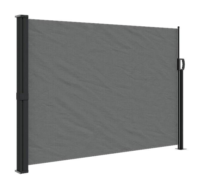 vidaXL Seitenmarkise anthrazit B/T/L: ca. 140x500x500 cm