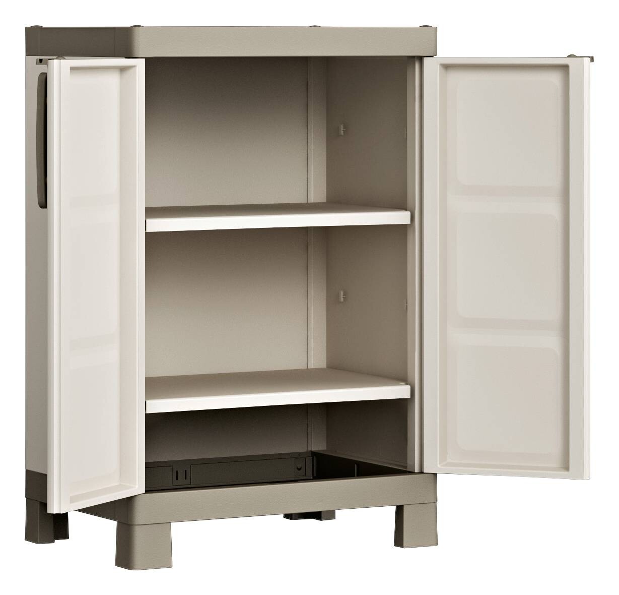 Kunststoffschrank Excellence beige Kunststoff B/H/T: ca. 65x97x45 cm