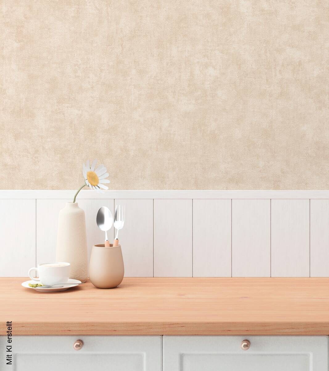 A.S.Creation Vliestapete creme B/H/D: ca. 53x1005x8,6 cm