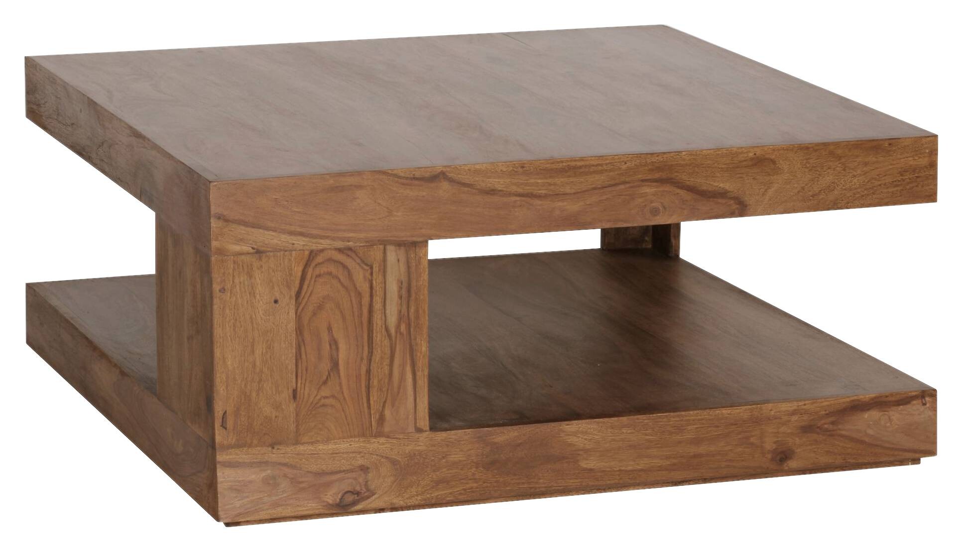 Wohnling Couchtisch braun B/H/T: ca. 90x40x90 cm