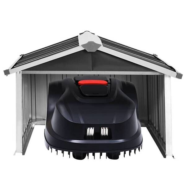 Rasenmäher-Garage anthrazit B/H/L: ca. 97x63x92 cm
