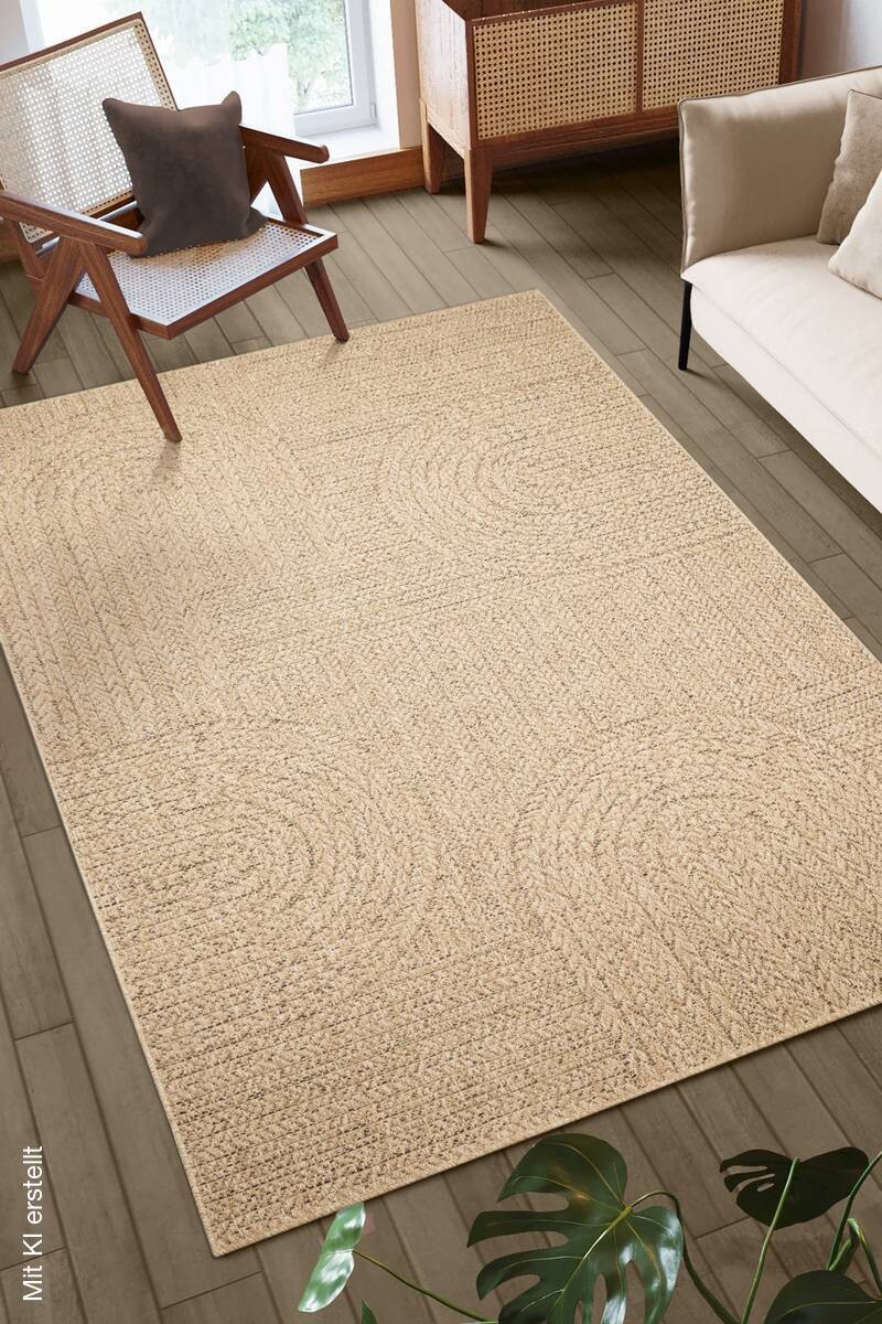 Merinos Teppich Kenzy natur B/L: ca. 60x90 cm