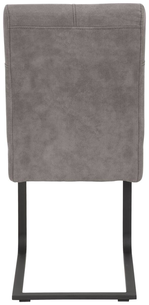 Essgruppe Luise II grau Microfaser B/H/T: ca. 160x76x80 cm