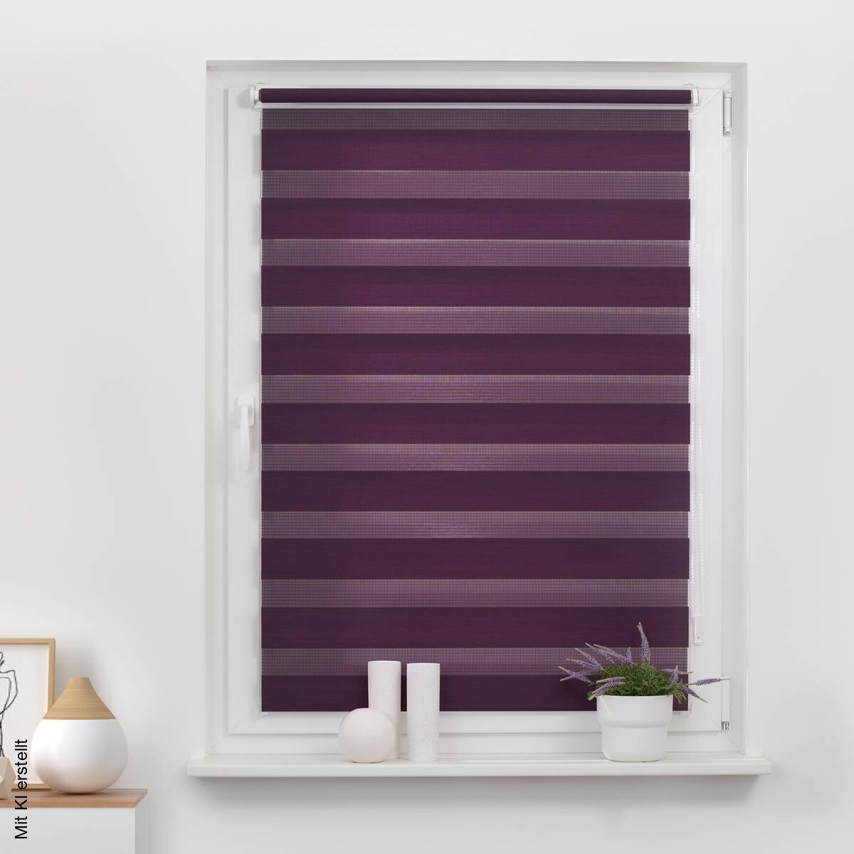 LICHTBLICK Doppelrollo Duo brombeer B/L: ca. 70x220 cm