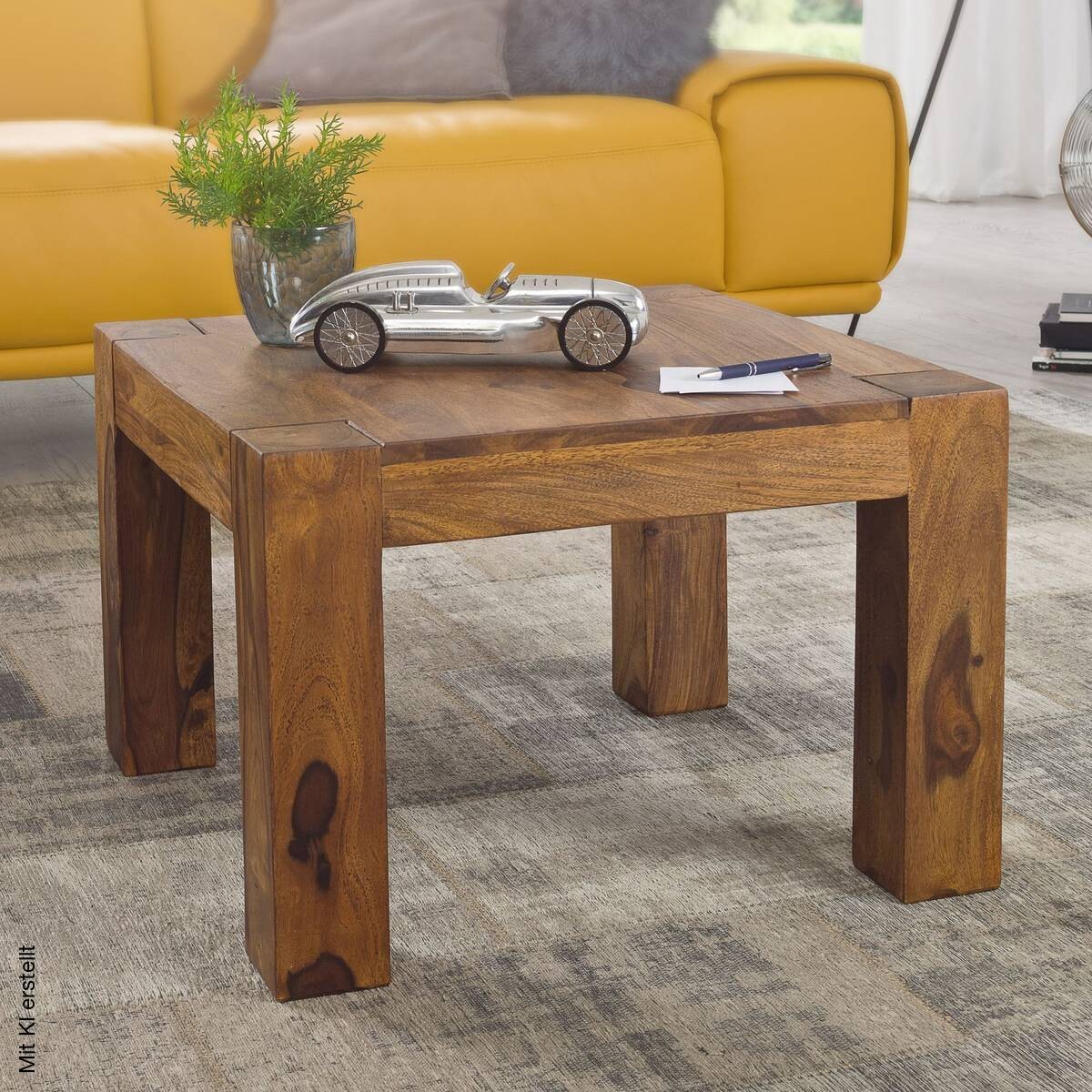 Couchtisch natur B/H/T: ca. 60x40x60 cm