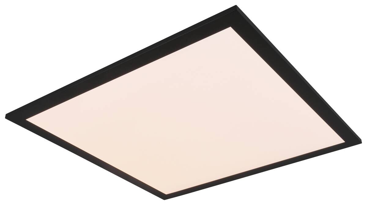 LED-Deckenleuchte schwarz Metall B/H/L: ca. 5x45x45 cm