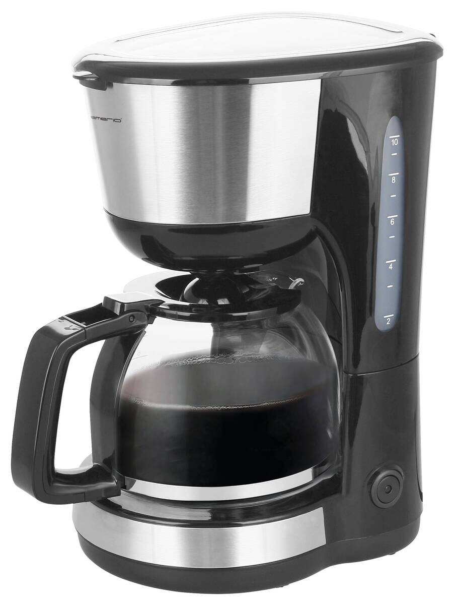 Emerio Kaffeeautomat CME-122933.7 silber schwarz Kunststoff B/H/T: ca. 18x31x25 cm