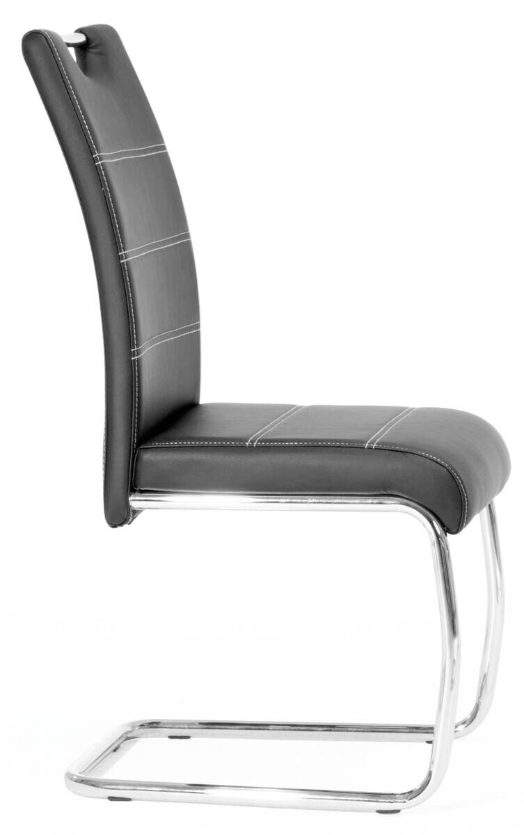 Schwingstuhl Flora schwarz Kunstleder B/H/T: ca. 43x98x59 cm