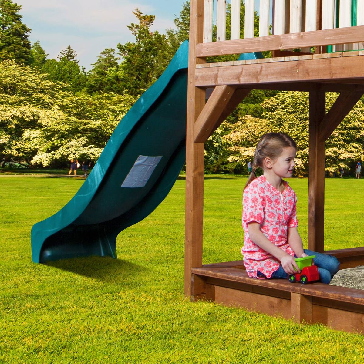 AXI Spielhaus Liam braun B/H/L: ca. 613x291x277 cm