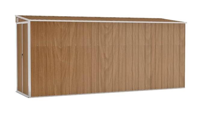vidaXL Gartenhaus braun B/H/T: ca. 118x178x382 cm
