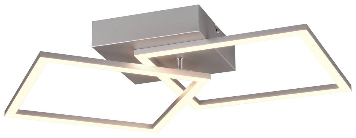 Reality LED-Deckenleuchte Trail titanfarbig Metall B/H/T: ca. 60x7x35 cm 1 Brennstellen