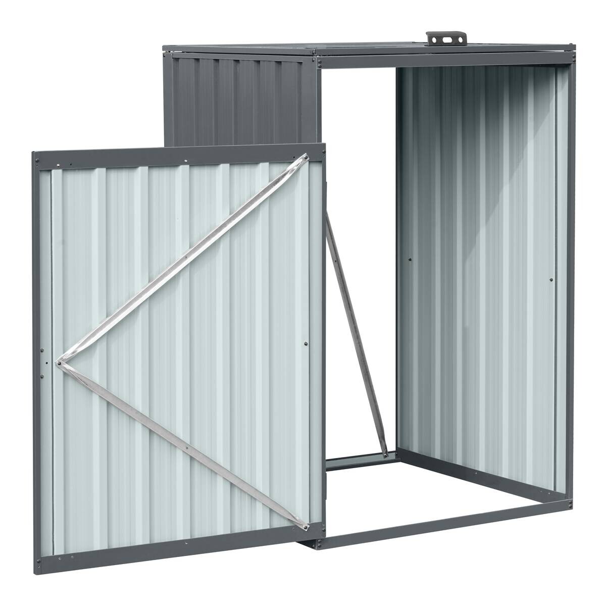AXI Outdoor Living Mülltonnenbox Owen anthrazit B/H/L: ca. 80x122x80 cm
