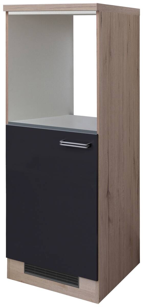 Kühlumbauschrank Elva anthrazit B/H/T: ca. 60x169,5x60 cm