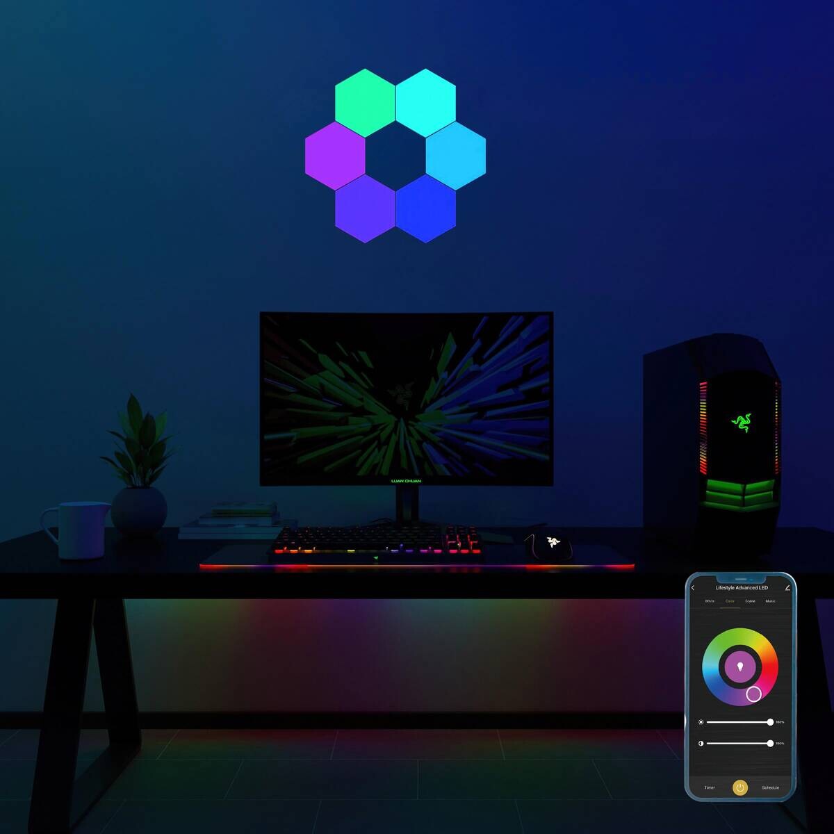 LED-Panele mehrfarbig