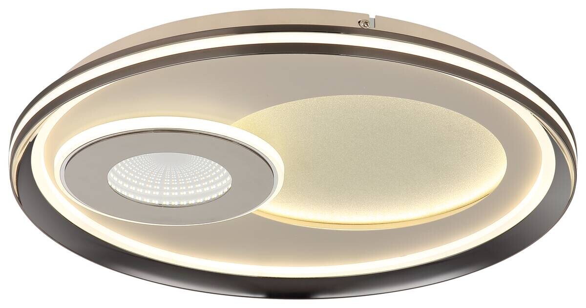 GLOBO LED-Deckenleuchte champagner sand Metall Acryl H/D: ca. 5,5x50 cm 1 Brennstellen