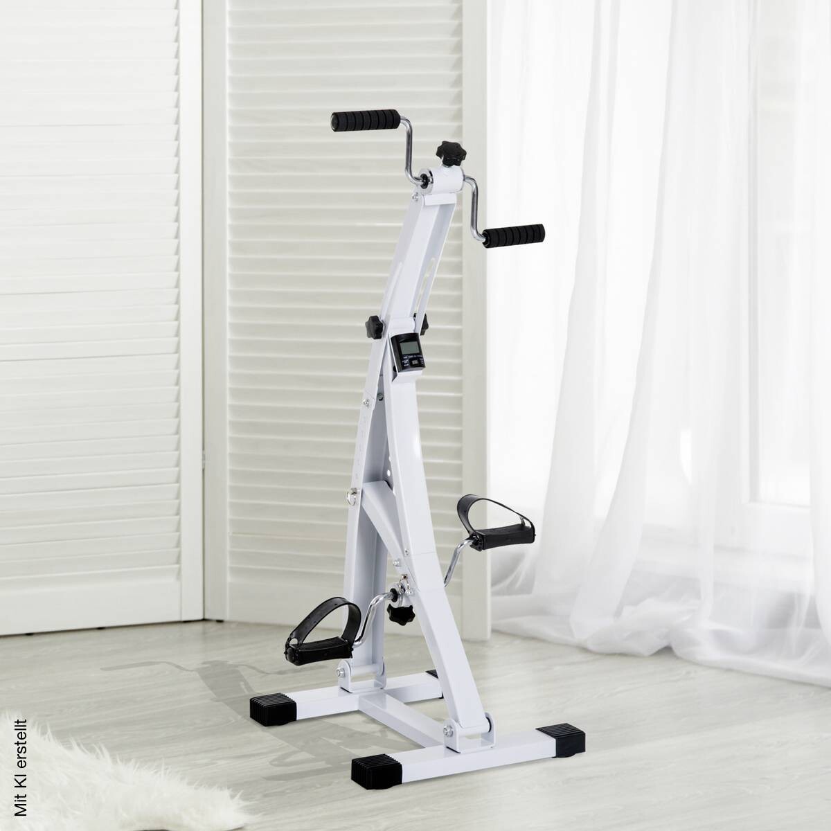 HOMCOM Bewegungstrainer weiß Stahl B/H/L: ca. 50x96x41 cm