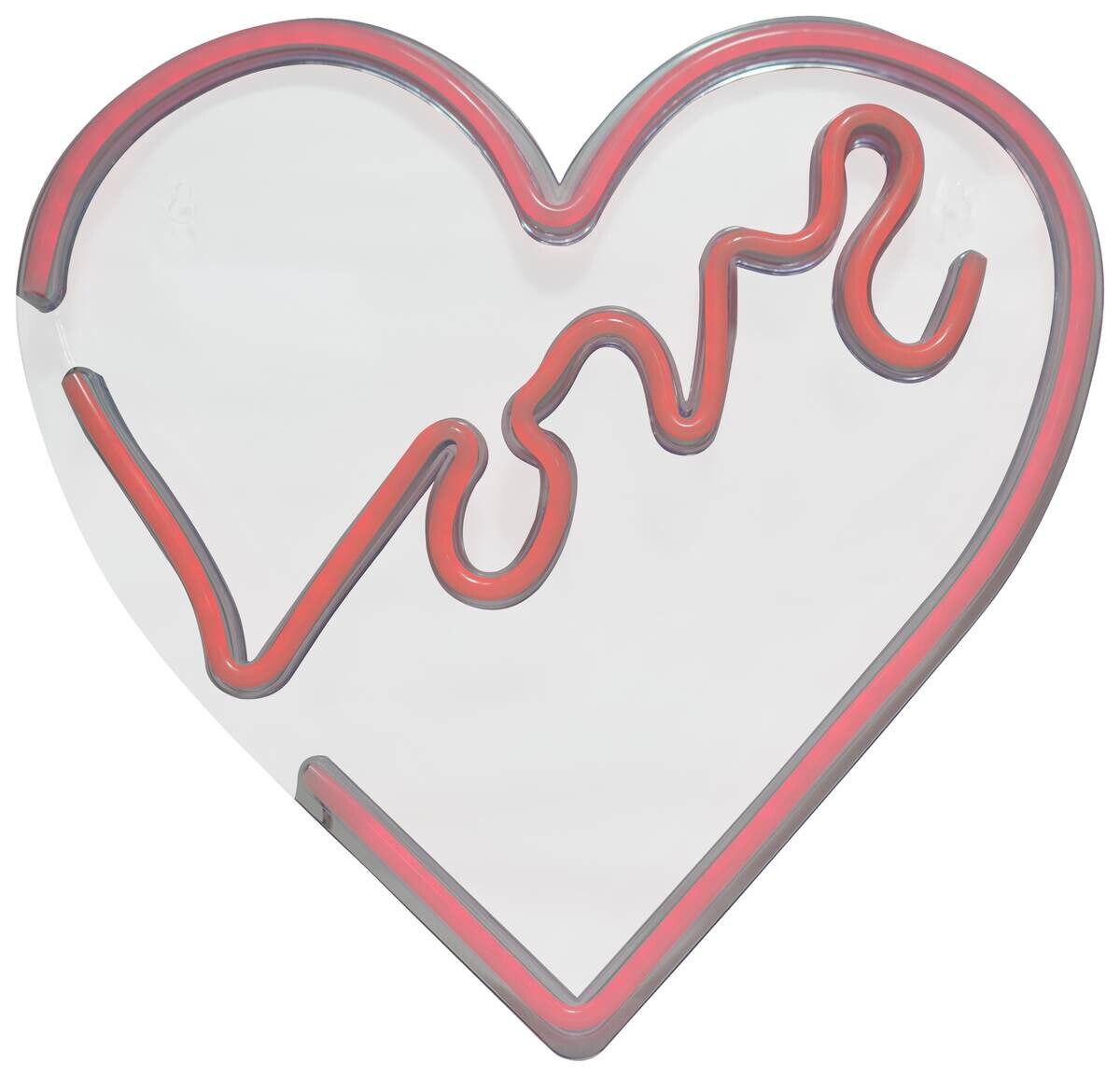 POCOline Neon Wandleuchte Love rot B/H: ca. 35x33 cm
