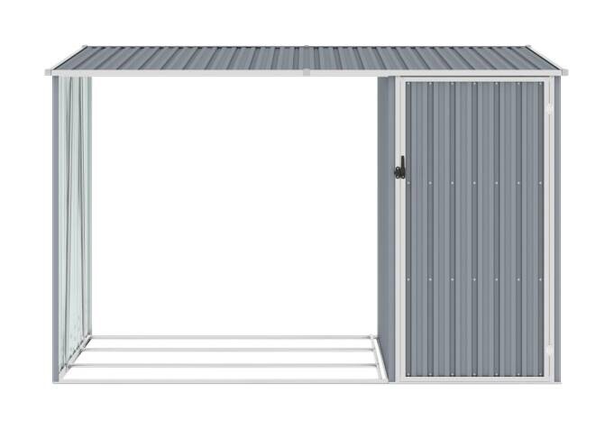 vidaXL Gerätehaus grau B/H: ca. 245x159 cm