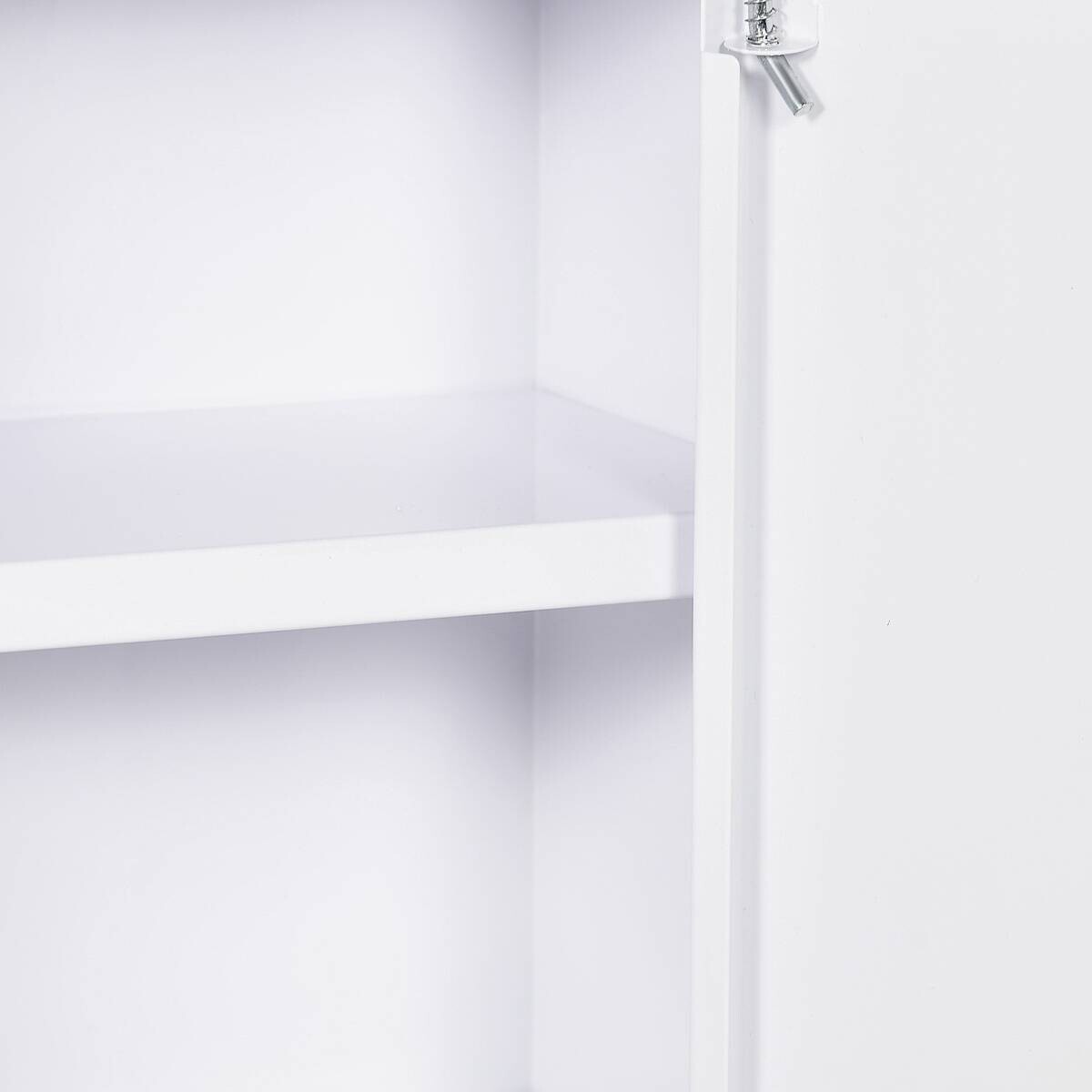 Medizinschrank weiß Edelstahl B/H/L: ca. 15x40x53,5 cm
