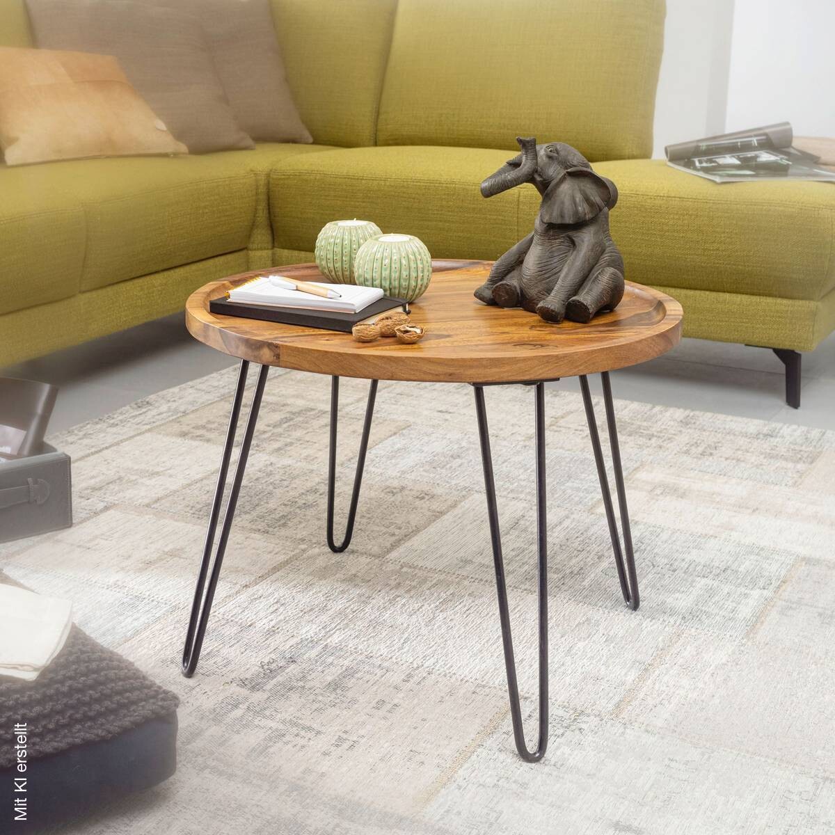 Couchtisch braun H: ca. 45 cm