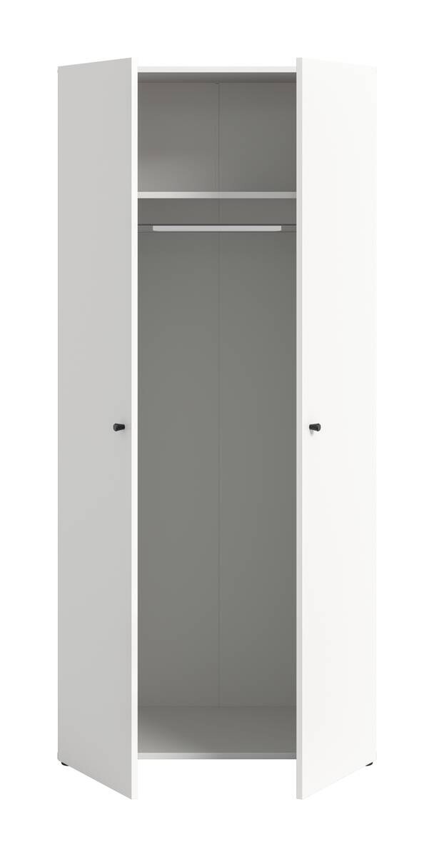 Kleiderschrank DARWIN weiß B/H/T: ca. 80x176x51 cm