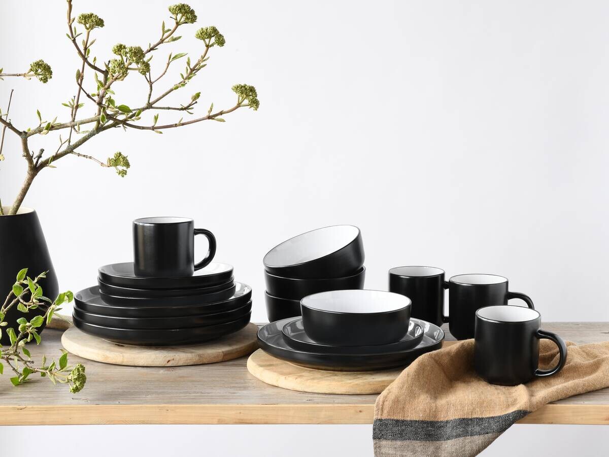 CreaTable Kombiservice Nordic weiß Steinzeug 16 tlg.