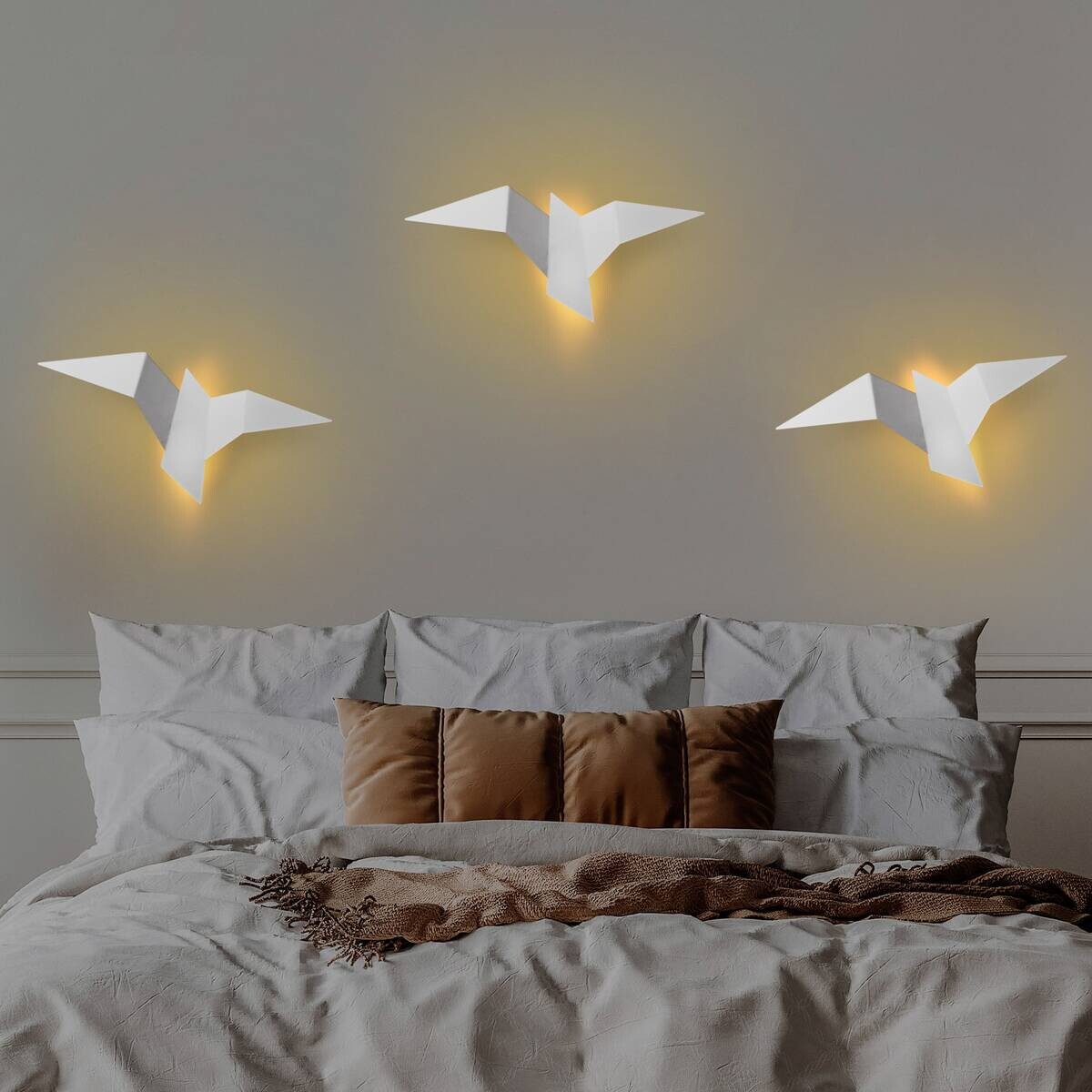 Opviq Wandleuchte 119FRS1149 weiß Metall B/H/L: ca. 24x14x56 cm 1 Brennstellen