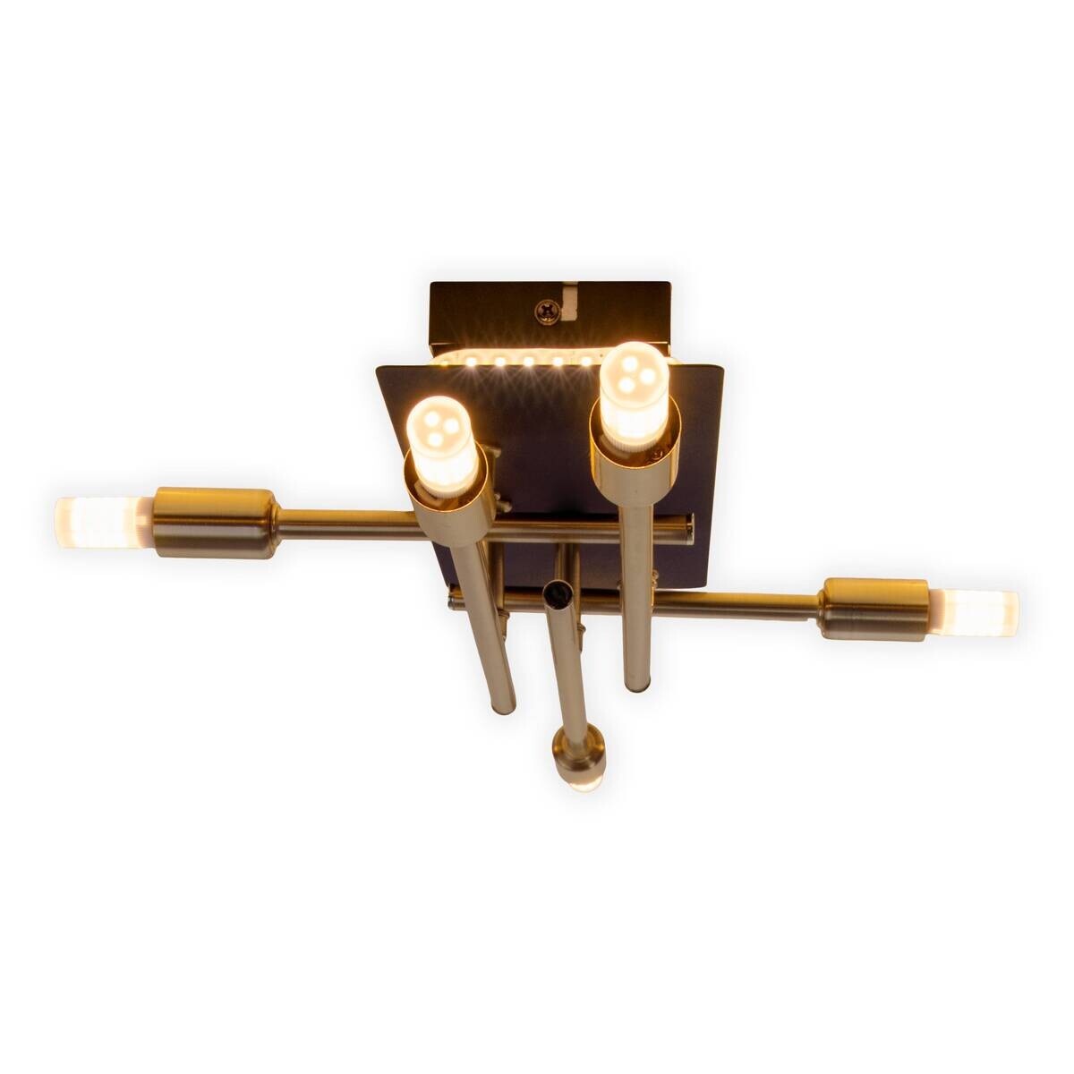 Näve Leuchten Deckenleuchte 1392745 messing Metall B/H/T: ca. 25,2x10x45,1 cm G9 5 Brennstellen