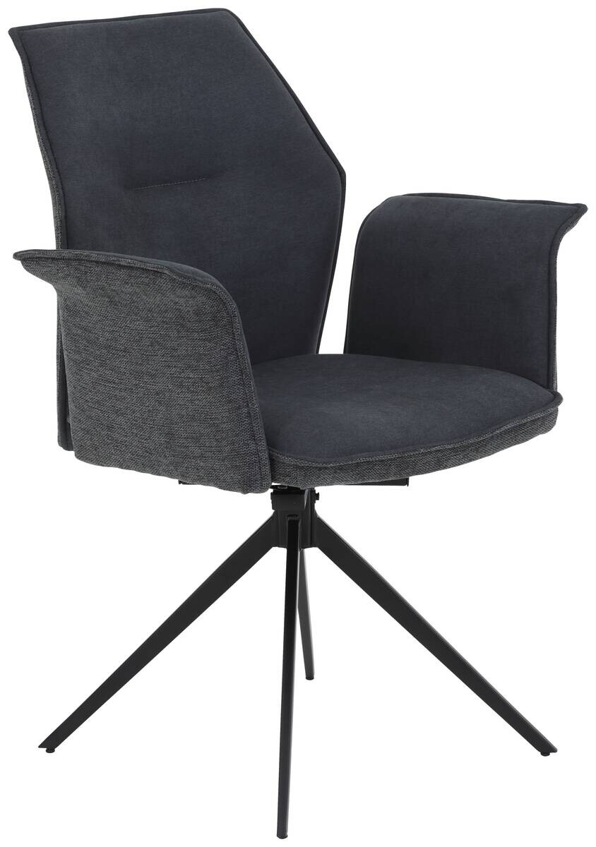 Armlehnstuhl Susanne anthrazit Microfaser B/H/T: ca. 65x92x64 cm