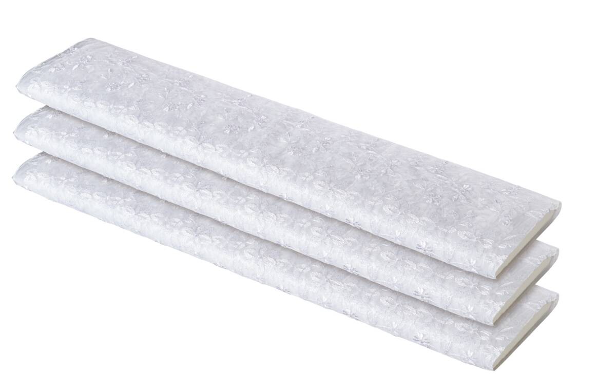 Store-Meterware Roswitha weiß 100% Polyester H: ca. 280 cm