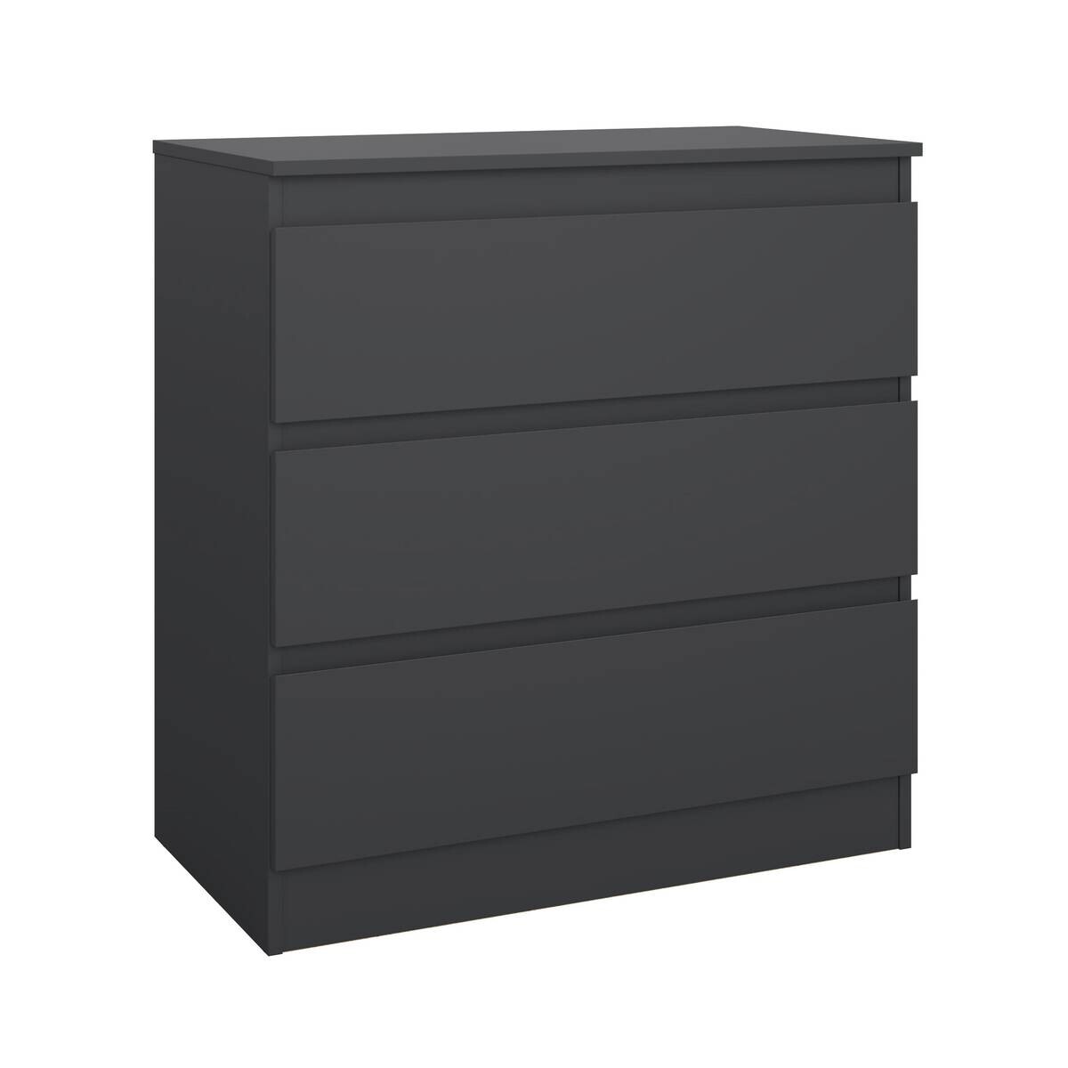 Kommode Mara anthrazit matt B/H/T: ca. 77x80,5x42 cm | anthrazit | schwarz | 77,00/80,50/42,00 cm