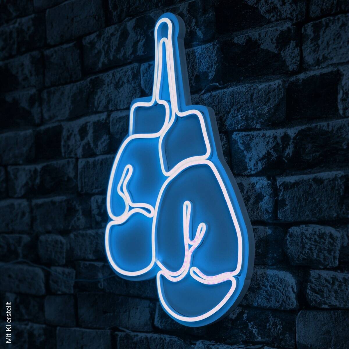 Opviq LED-Wandleuchte blau PVC B/H/T/L: ca. 28x44x2x28 cm