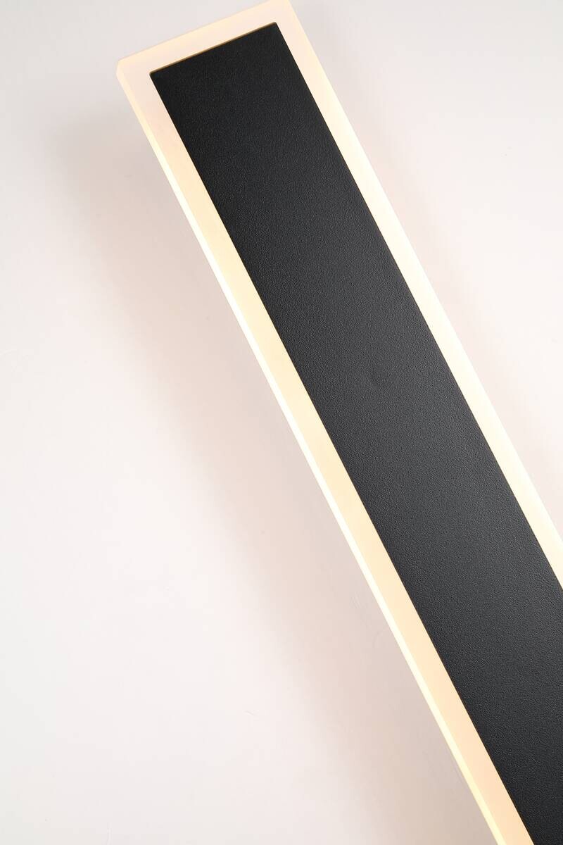 LED-Außenwandleuchte schwarz sand B/H/T: ca. 8x60x5 cm