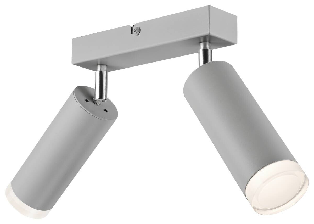 Lamkur Hängeleuchte silber Aluminium Stahl Acryl B/H/L: ca. 31x17x31 cm E27 2 Brennstellen
