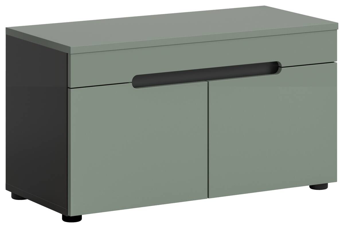 Sitzbank Canu grün basaltgrau Nachbildung B/H/T: ca. 80x45x37 cm