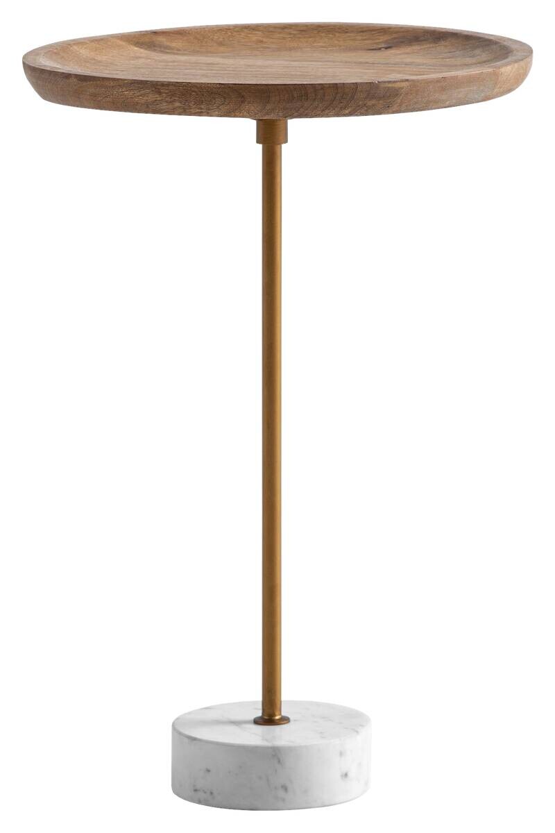 Beistelltisch Mango Marmor B/H/T: ca. 40x55x40 cm