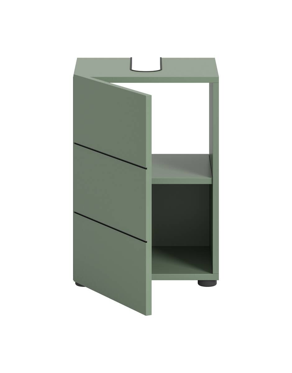 Waschbeckenunterschrank VIRA grün schwarz B/H/T: ca. 38x56x34 cm