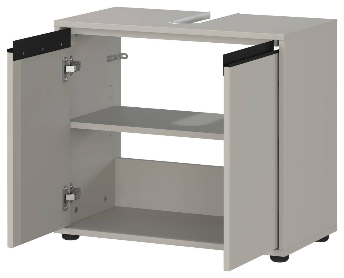 Waschbeckenunterschrank 2200-186 steingrau B/H/T: ca. 63x55x34 cm